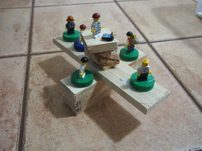 Wooden Display Tower